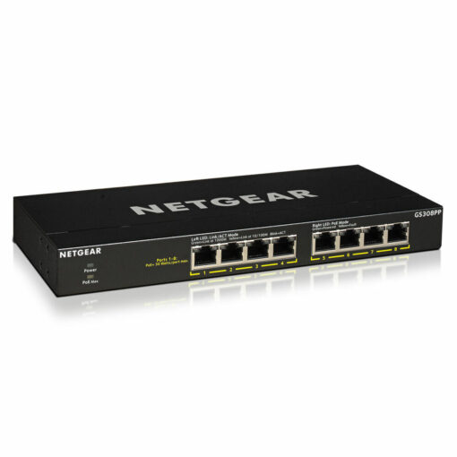 NetGear GS308PP Unmanaged L2 PoE+ - Image 4