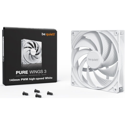 Be Quiet Pure Wings 3 Case Fan 140mm Λευκό - Image 3