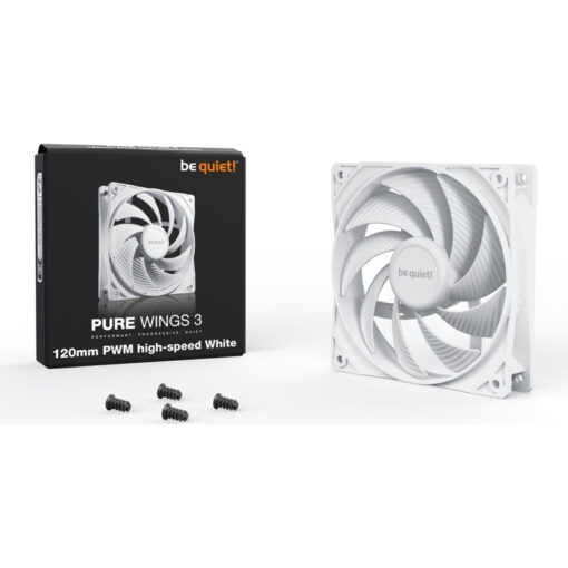 Be Quiet Pure Wings 3 Case Fan 120mm Λευκό - Image 3