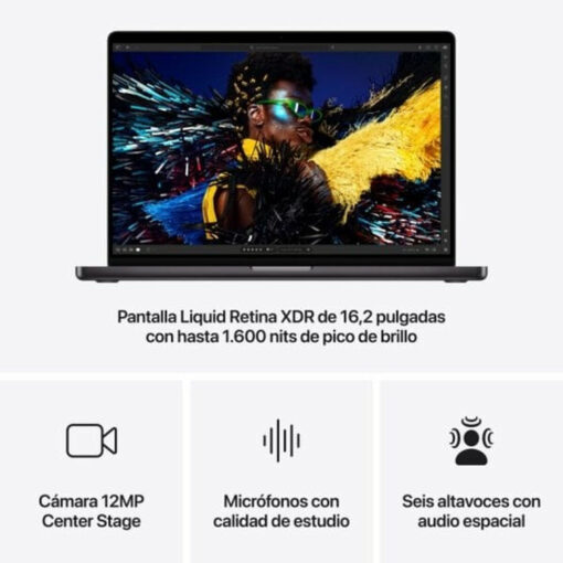 Apple MacBook Pro 16" (2024) 16.2" (M4/24GB/512GB) Space Black - Image 6