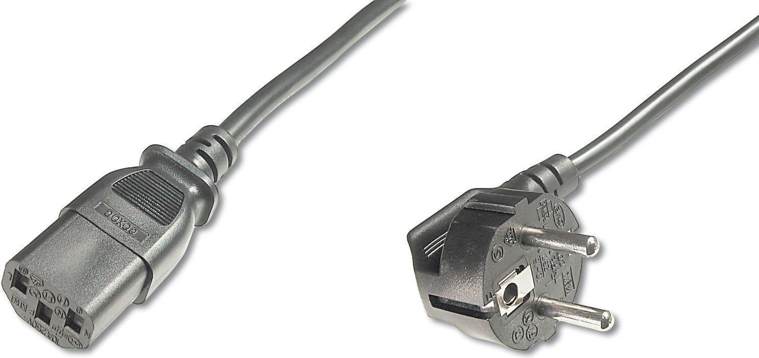 Digitus Schuko - IEC C13 Cable 1.8m Μαύρο (AK-440100-050-S)