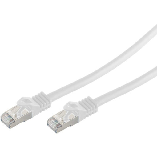 S/FTP Cat.7 Καλώδιο Δικτύου Ethernet 0.5m Λευκό 1τμχ