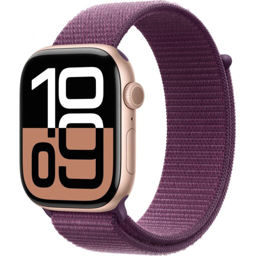 Apple Watch Series 10 Cellular 46mm Rose Gold / Plum Sport Loop