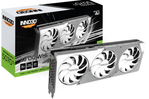 Inno 3D GeForce RTX 5070 Ti 16GB X3 OC WHITE - Image 2