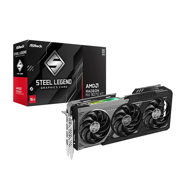 ASRock Radeon RX 9070 XT 16GB Steel Legend Dark