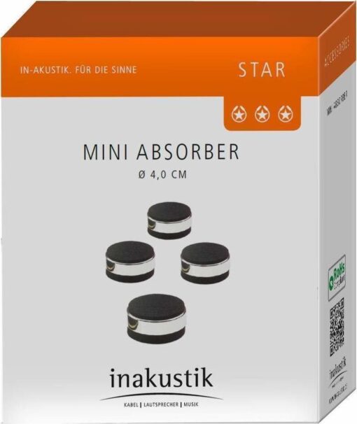 Inakustik Star Mini Αντικραδασμικοί Απορροφητές Σετ 4 Τεμαχίων σε Ασημί Χρώμα - Image 4