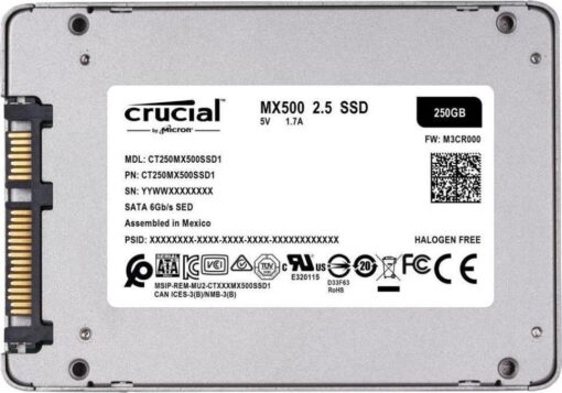 Crucial MX500 250GB 2.5'' CT250MX500SSD1 - Image 3