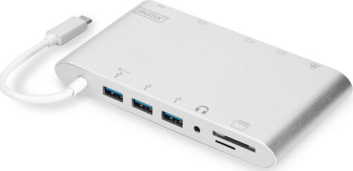 Digitus USB-C Docking Station με HDMI/DisplayPort 4K PD Ethernet (DA-70861) - Image 2