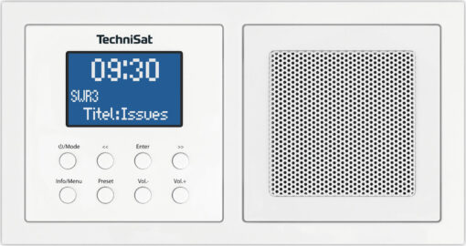 Technisat DigitRadio UP 1 Επιτραπέζιο Ραδιόφωνο Ρεύματος DAB+ με Bluetooth Λευκό