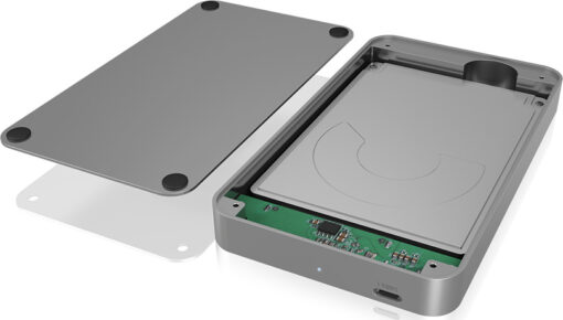 Icy Box Θήκη για Σκληρό Δίσκο 2.5" SATA III με σύνδεση USB 3.1 Type-C σε Ασημί χρώμα - Image 5