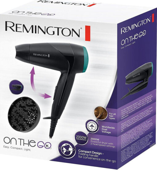 Remington Πιστολάκι Μαλλιών Ταξιδίου με Φυσούνα 2000W D1500 - Image 2