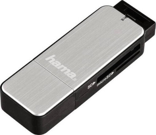 HAMA Card Reader USB 3.0 για SD/microSD Γκρι - Image 2