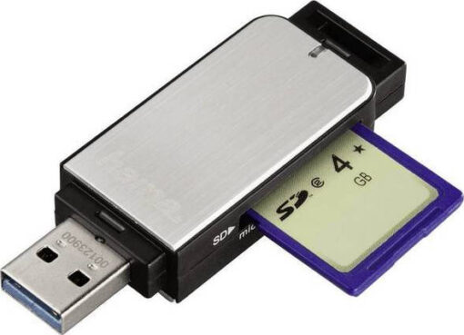HAMA Card Reader USB 3.0 για SD/microSD Γκρι