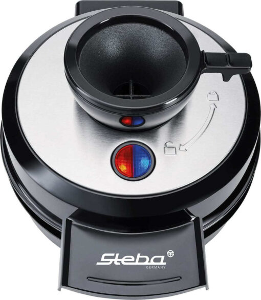 Steba WE 20 Βαφλιέρα σε Στρογγυλό Σχήμα 700W Black - Image 2