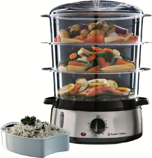 Russell Hobbs RH -56 Ατμομάγειρας με 3 Επίπεδα Μαγειρέματος 9lt