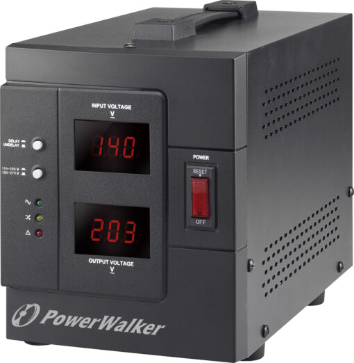 Powerwalker AVR 1500 SIV Σταθεροποιητής Τάσης 1500VA με 2 Πρίζες Ρεύματος