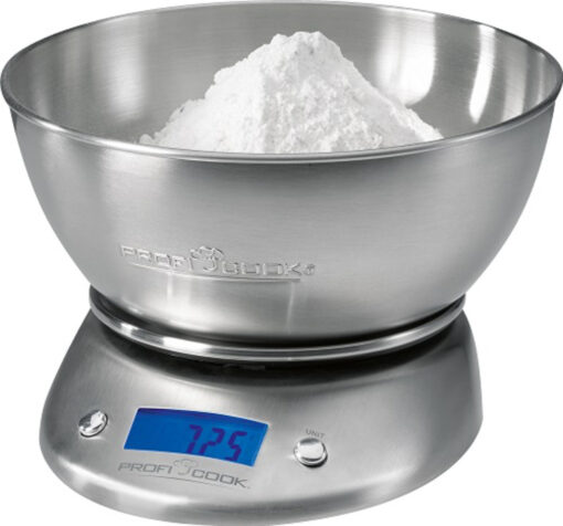Profi Cook PC-KW 1040 Ψηφιακή Ζυγαριά Κουζίνας με Κάδο 1gr/5kg Inox
