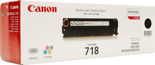 Canon 718 Γνήσιο Toner Laser Εκτυπωτή Μαύρο 3400 Σελίδων (2662B002) - Image 2
