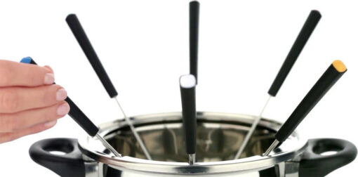 Russell Hobbs Fiesta Σκεύος για Φοντύ Ηλεκτρικό από Ανοξείδωτο Ατσάλι 6 Ατόμων Ασημί 1200W - Image 5