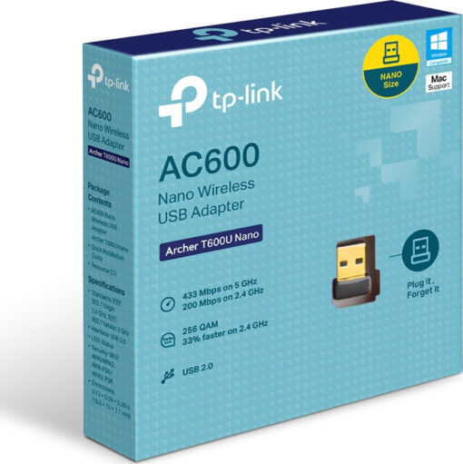 TP-LINK Archer T600U Nano v1 Ασύρματος USB Αντάπτορας Δικτύου 600Mbps - Image 2