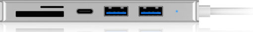 Icy Box USB 3.0 Hub 5 Θυρών με σύνδεση USB-C Ασημί - Image 4