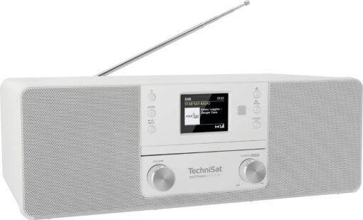 Technisat Ηχοσύστημα 2.0 DigitRadio 370 IR 0001/3949 10W με CD / Digital Media Player, WiFi και Bluetooth Λευκό