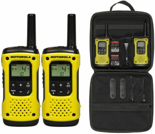Motorola Talkabout T92 H2O Ασύρματος Πομποδέκτης PMR 0.5W με Μονόχρωμη Οθόνη Σετ 2τμχ Σε Κίτρινο Χρώμα - Image 5