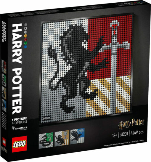 Lego Art Hogwarts Crests Poster για 18+ Ετών