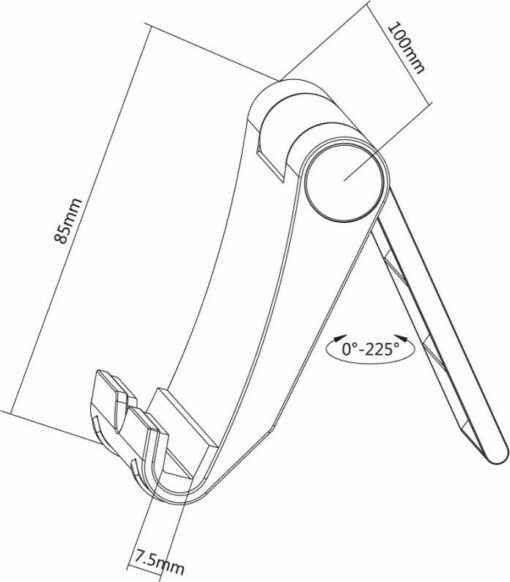 Reflecta Tabula Travel T Βάση Tablet Γραφείου έως 10.1" σε Μαύρο χρώμα - Image 6