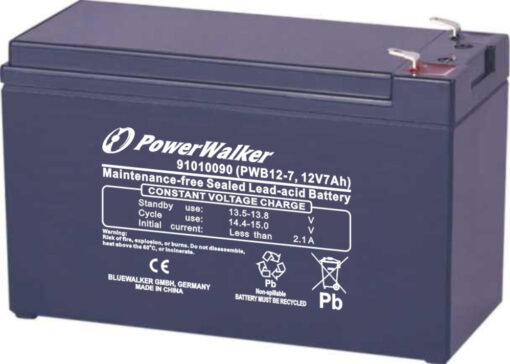 Powerwalker PWB12-7 με Χωρητικότητα 7Ah και Τάση 12V 1τμχ