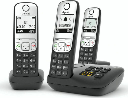 Gigaset A690A Trio με Ελληνικό Μενού Μαύρο - Image 2