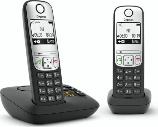 Gigaset A690A Duo Duo με Ελληνικό Μενού Μαύρο