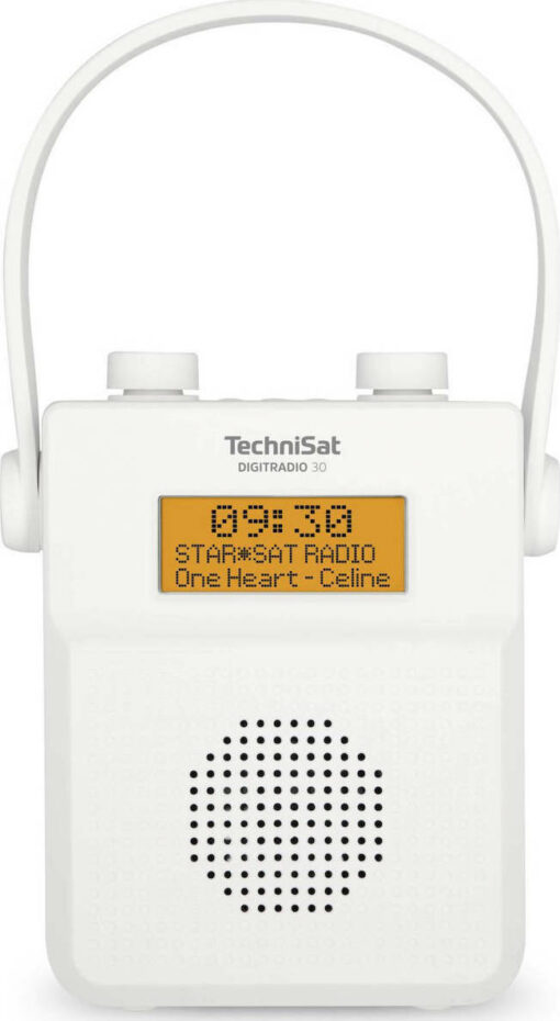 Technisat DigitRadio 30 Φορητό Ραδιόφωνο Επαναφορτιζόμενο DAB με Bluetooth Λευκό