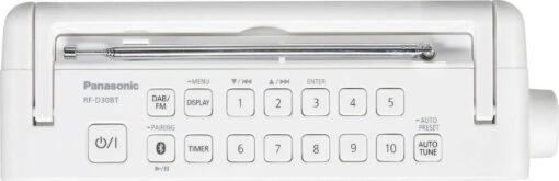 Panasonic RF-D30BT Φορητό Ραδιόφωνο Ρεύματος / Μπαταρίας DAB+ με Bluetooth Λευκό - Image 2