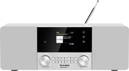 Technisat DigitRadio 4 C Επιτραπέζιο Ραδιόφωνο Ρεύματος DAB+ με Bluetooth Λευκό