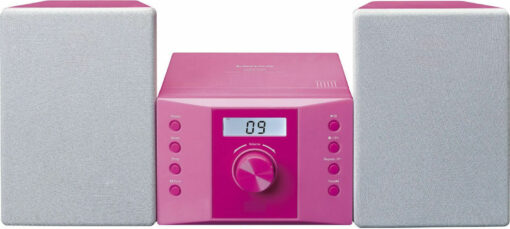 Lenco Ηχοσύστημα 2.0 MC-013 MC-013P 4W με CD Player και WiFi Ροζ
