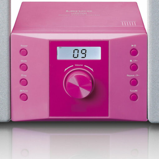Lenco Ηχοσύστημα 2.0 MC-013 MC-013P 4W με CD Player και WiFi Ροζ - Image 4