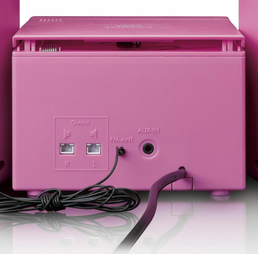Lenco Ηχοσύστημα 2.0 MC-013 MC-013P 4W με CD Player και WiFi Ροζ - Image 5