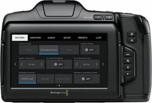 Blackmagic Design Βιντεοκάμερα Pocket Cinema 6K Pro 6K @ 50fps Αισθητήρας CMOS Αποθήκευση σε Κάρτα Μνήμης με Οθόνη Αφής 5" και HDMI - Image 2