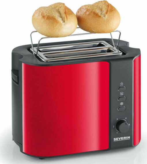 Severin Φρυγανιέρα 2 Θέσεων 800W Κόκκινη - Image 2