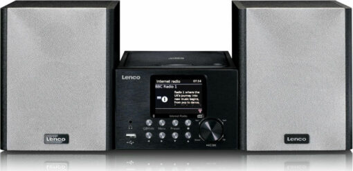 Lenco Ηχοσύστημα 2.0 MC-250 MC-250 30W με CD / Digital Media Player, WiFi και Bluetooth Μαύρο