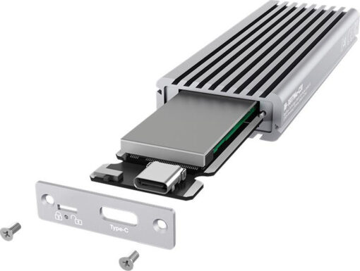 Icy Box Θήκη για Σκληρό Δίσκο M.2 PCI Express NVME με σύνδεση Type-C σε Γκρι χρώμα - Image 3