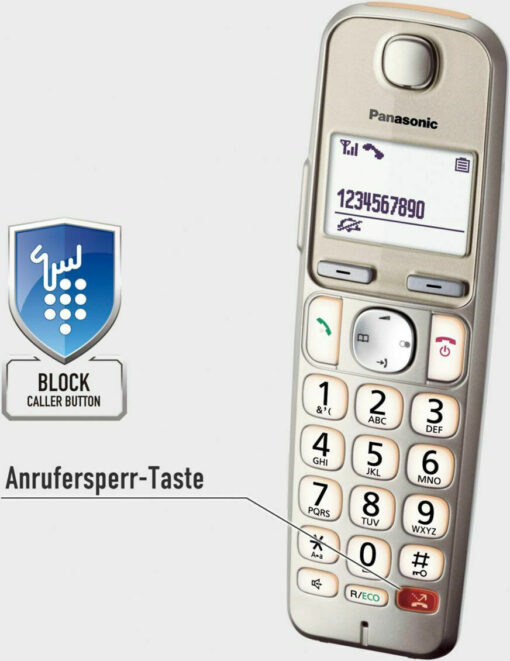 Panasonic KX-TGE262GN Duo Champagne - Image 3