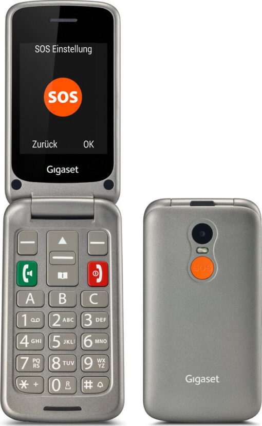 Gigaset GL590 Dual SIM Κινητό με Μεγάλα Κουμπιά Titanium-silver