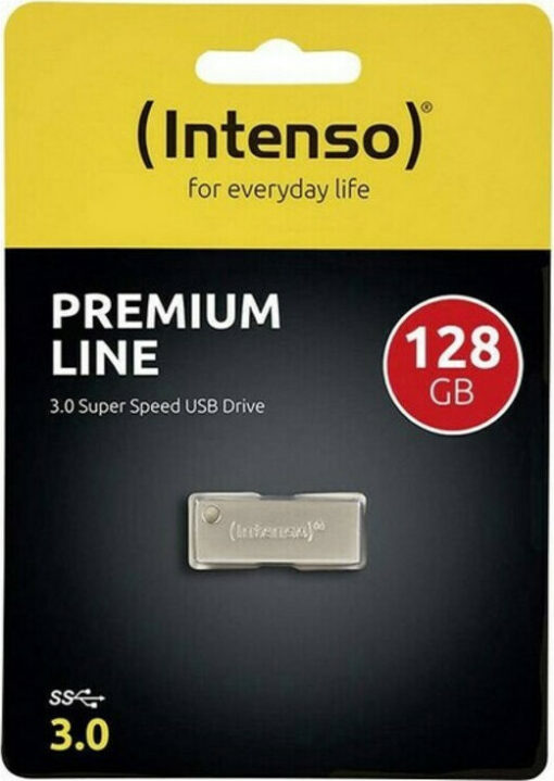Intenso Premium Line 128GB USB 3.0 Ασημί - Image 3