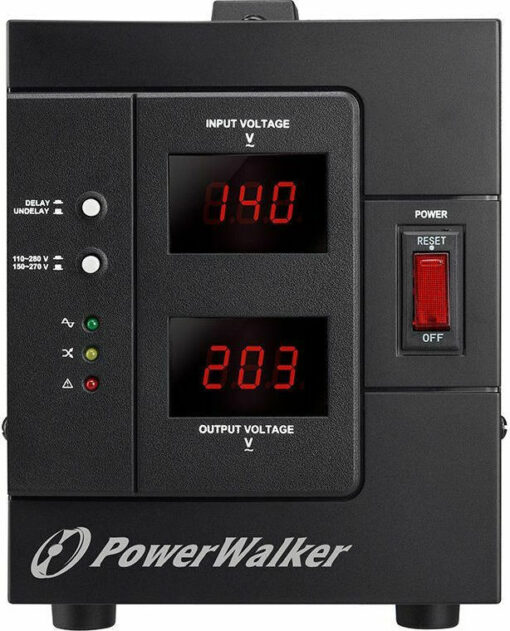 Powerwalker AVR 1500 SIV Σταθεροποιητής Τάσης 1500VA με 2 Πρίζες Ρεύματος - Image 4