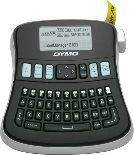 Dymo LabelManager 210 D with Case Ηλεκτρονικός Ετικετογράφος Χειρός σε Μαύρο Χρώμα - Image 3