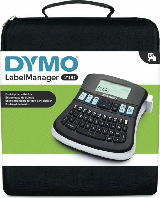Dymo LabelManager 210 D with Case Ηλεκτρονικός Ετικετογράφος Χειρός σε Μαύρο Χρώμα - Image 5