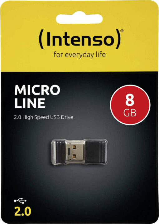 Intenso Micro Line 8GB USB 2.0 Μαύρο - Image 4