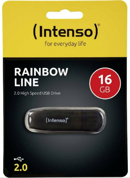 Intenso Rainbow Line 16GB USB 2.0 Μαύρο - Image 5